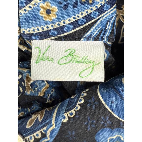 Vintage 90's VERA BRADLEY mini blue cotton paisley bag - Picture 2 of 4